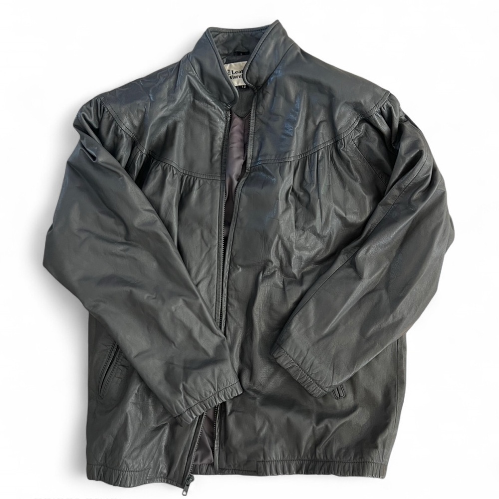 Leather Bomber Jacket